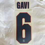 Barcelona 2026/27 Third GAVI #6 Official Name Set (UCL Version)