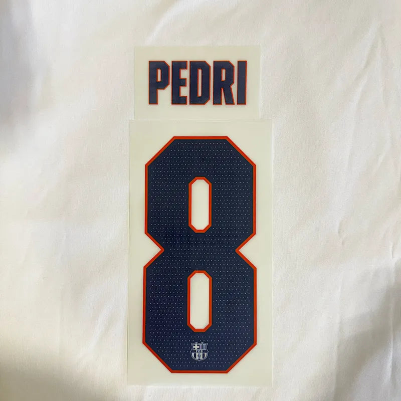 Barcelona 2026/27 Third PEDRI #8 Third Youth Official Name Set (UCL Version)