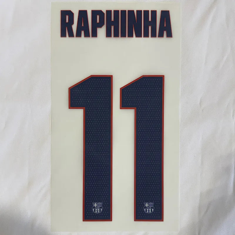 Barcelona 2026/27 Third RAPHINHA #11 Third Youth Official Name Set (UCL Version)