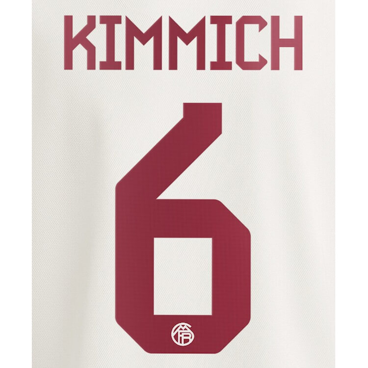 Bayern Munich 2023 24 Third Kimmich #6 Jersey Name Set (Back)