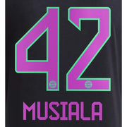 Bayern Munich 2023/24 Away Musiala #42 Youth Jersey Name Set (Back)