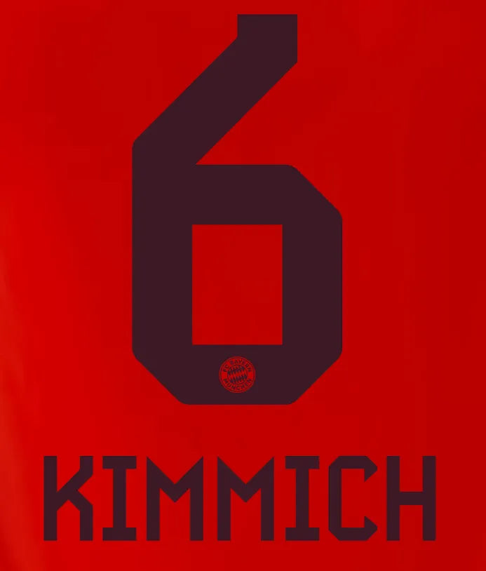 Bayern Munich 2024/25 Home Kimmich #6 Jersey Name Set