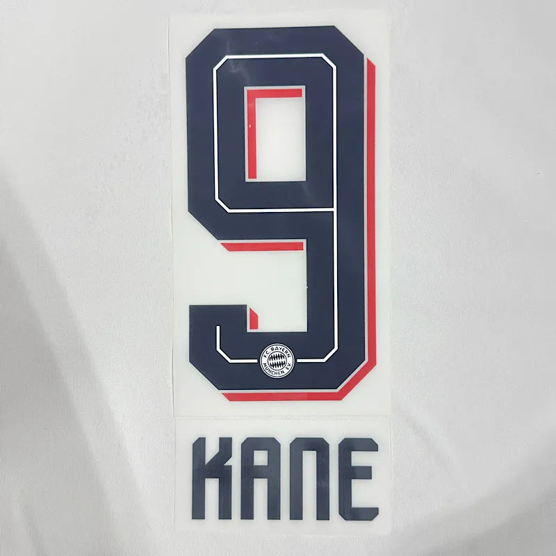 Bayern Munich 2026/27 Away KANE #9 Official Name Set