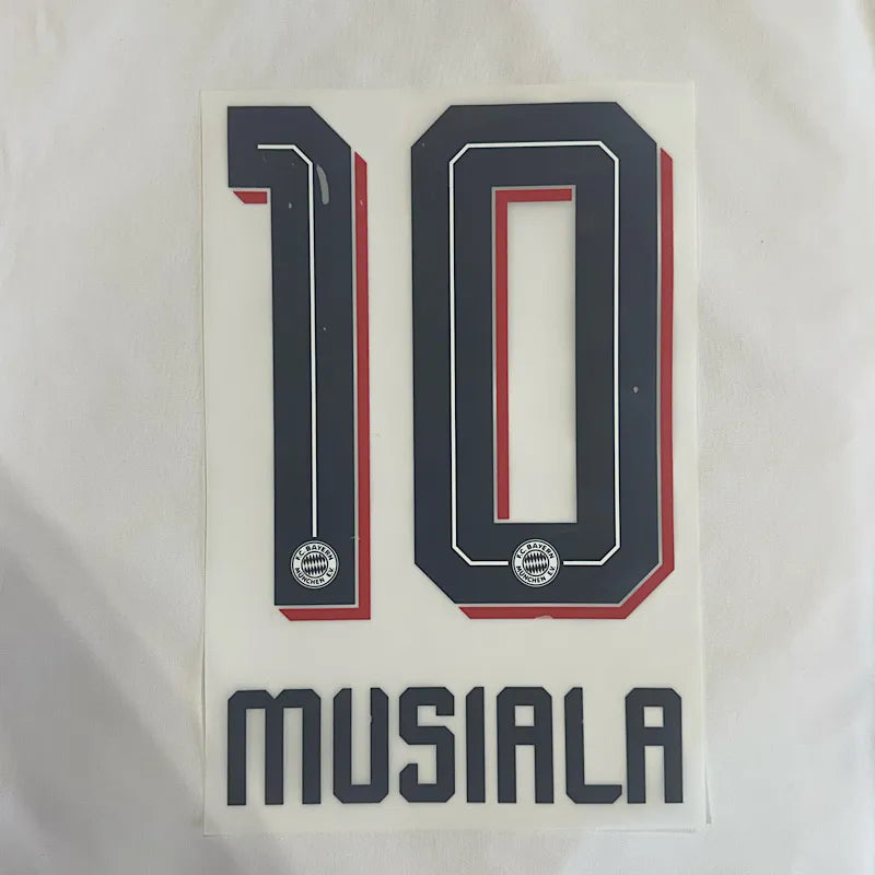 Bayern Munich 2026/27 Away MUSIALA #10 Official Name Set
