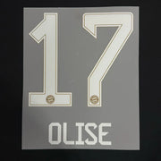 Bayern Munich 2026/27 Home OLISE #17 Youth  Official Name Set