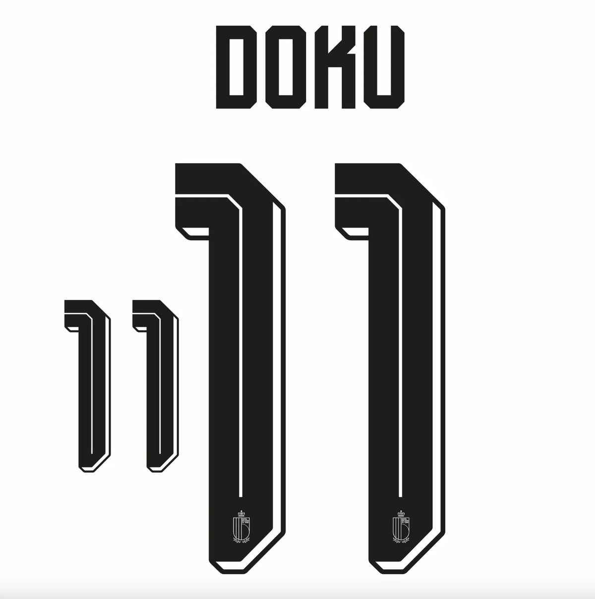 Belgium 2026- Away DOKU #11 Official Name Set