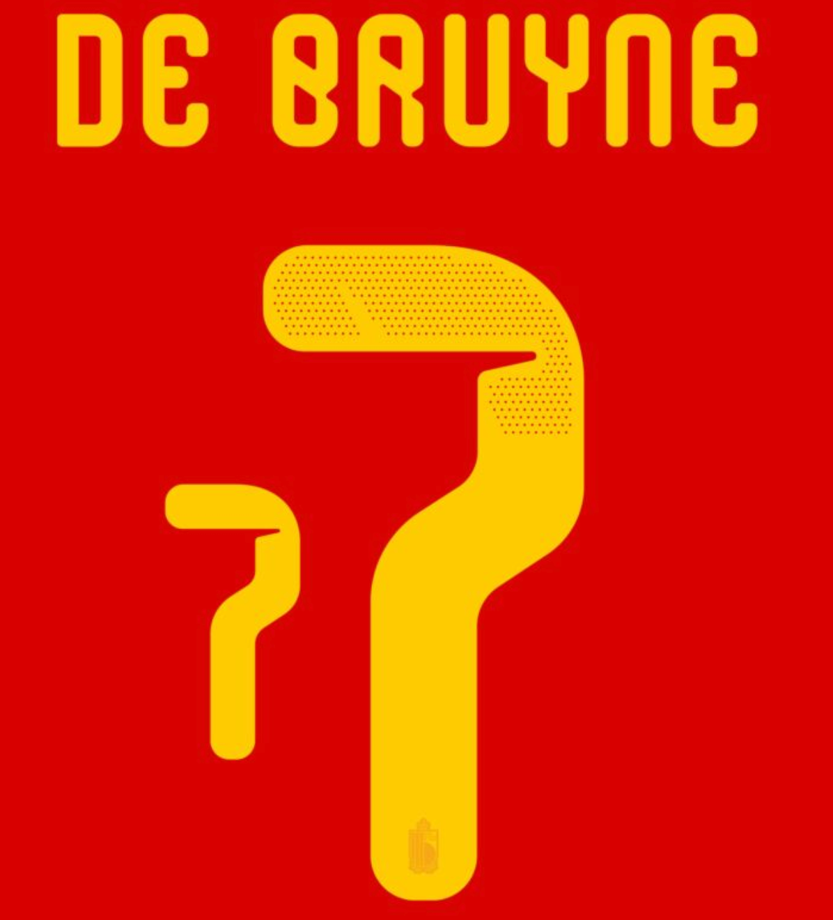 Belgium 2026- Home DE BRUYNE #7 Official Name Set*