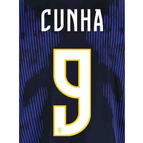 Brazil 2026- Away Cunha #9 Official Name Set – ProSoccer