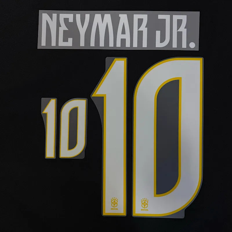 Brazil 2026- Away NEYMAR JR #10 Official Name Set