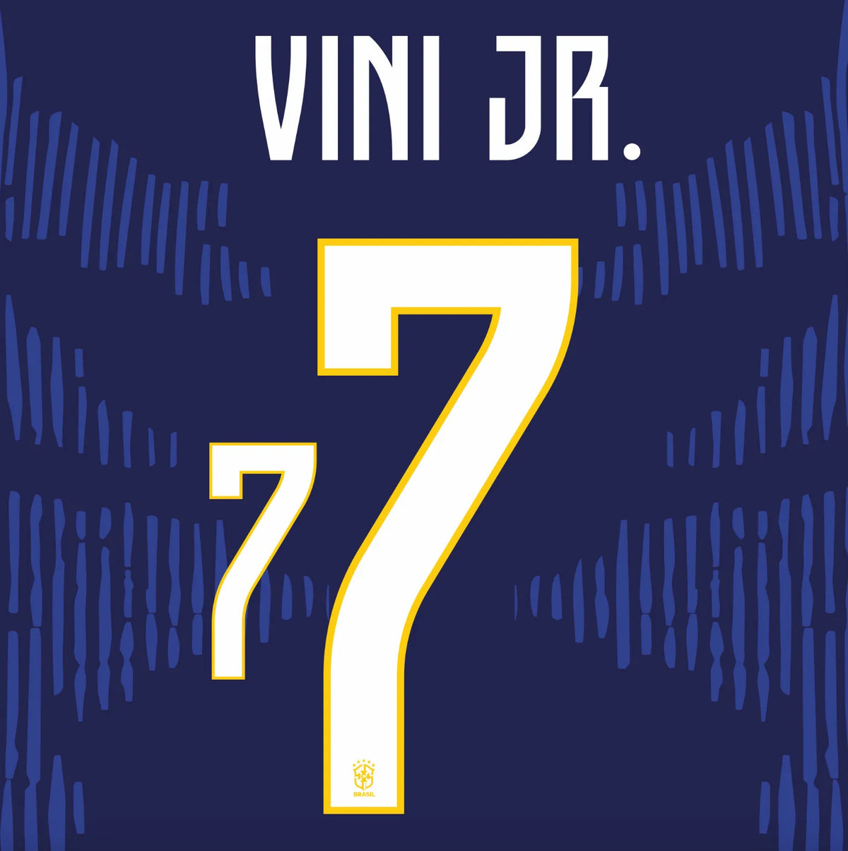 Brazil 2026- Away VINI JR #7 Youth Official Name Set