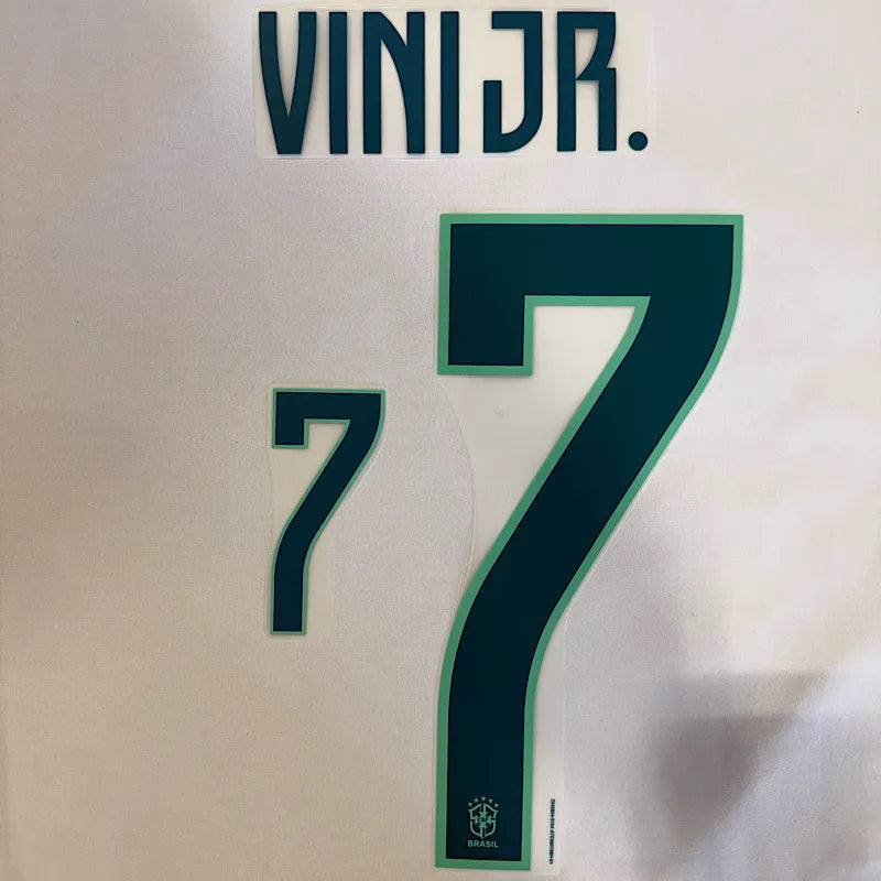 Brazil 2026- Home VINI JR #7 Official Name Set
