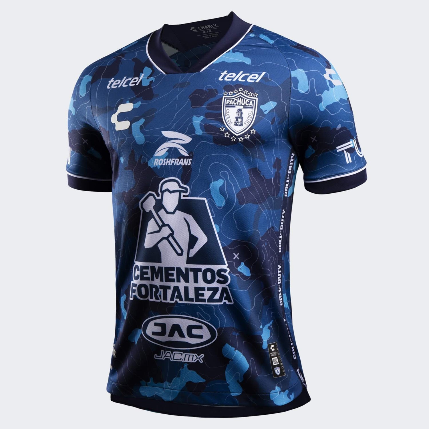 Charly 2023-24 Pachuca Men's Stadium Third Call of Duty Special Edition Jersey (Lateral - Front)