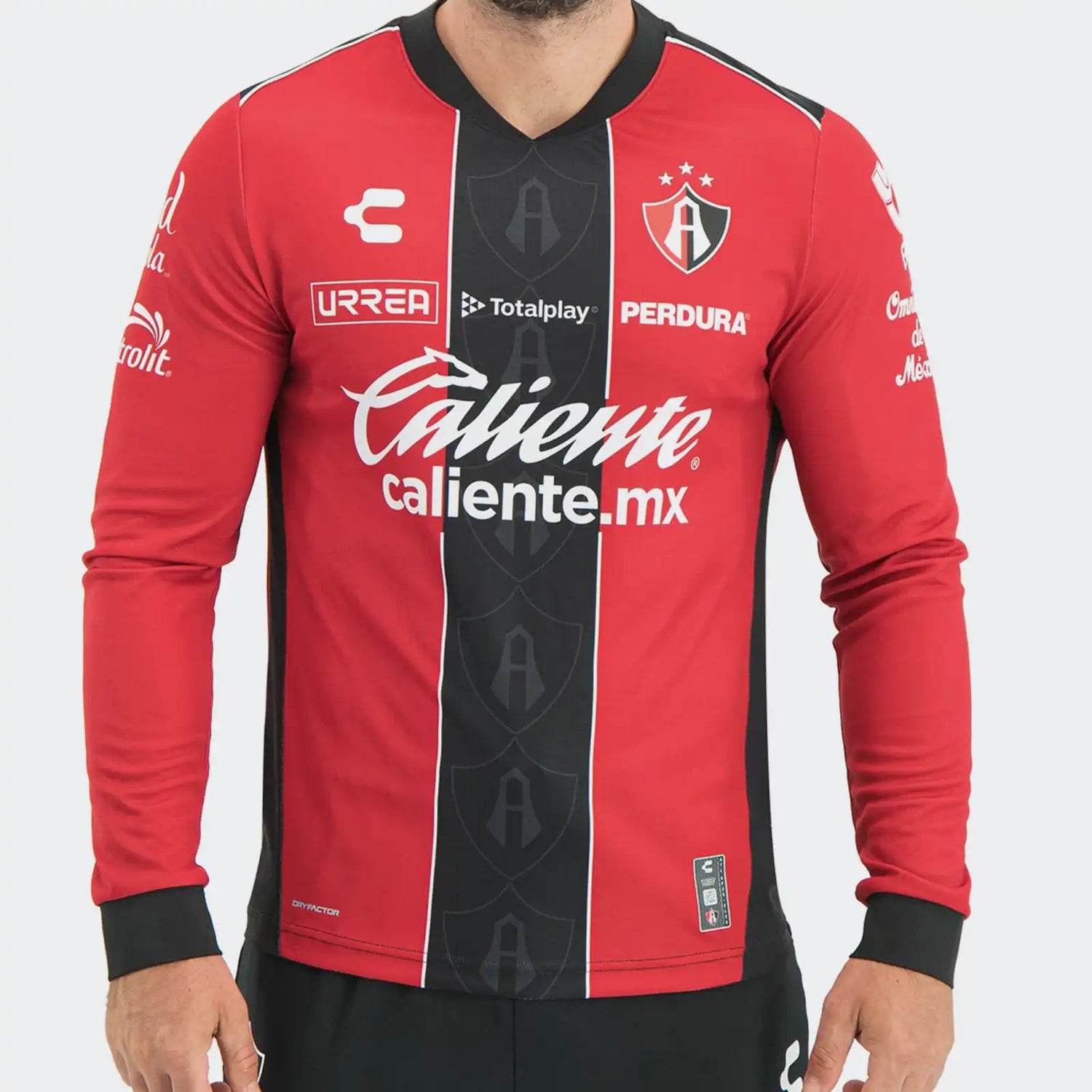 Charly 2025-26 Atlas Men's Stadium Home Long-Sleeve Soccer Jersey (Detail 1)