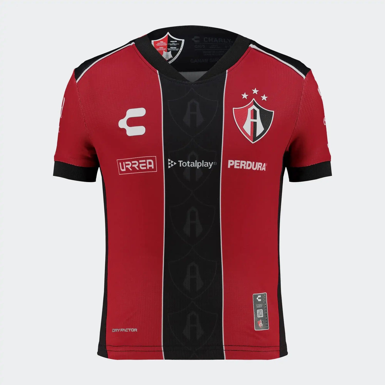 Charly 2025-26 Atlas Youth Stadium Home Soccer Jersey (Front)