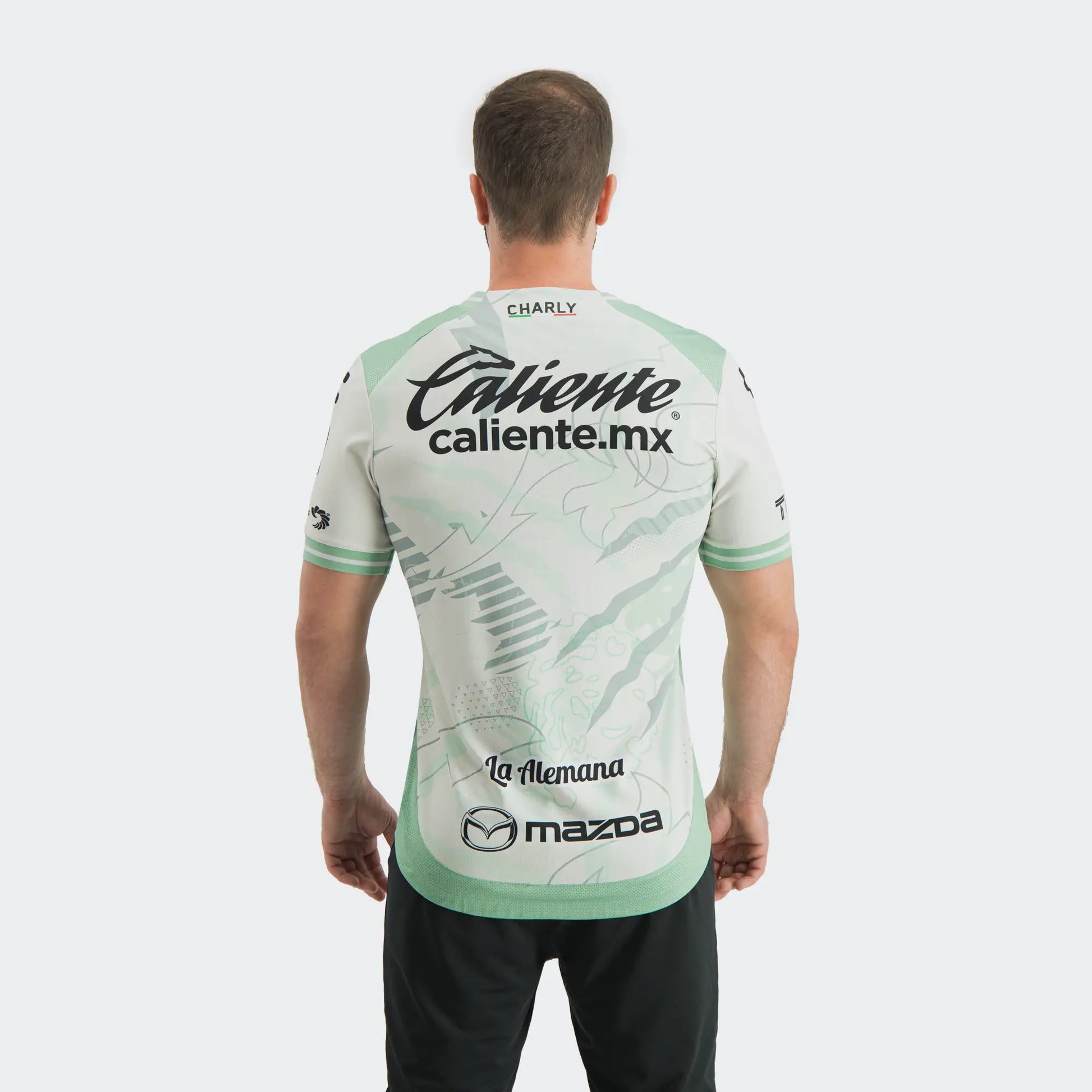 Charly 2025-26 Leon Men's Stadium Away Soccer Jersey (Model - Back)