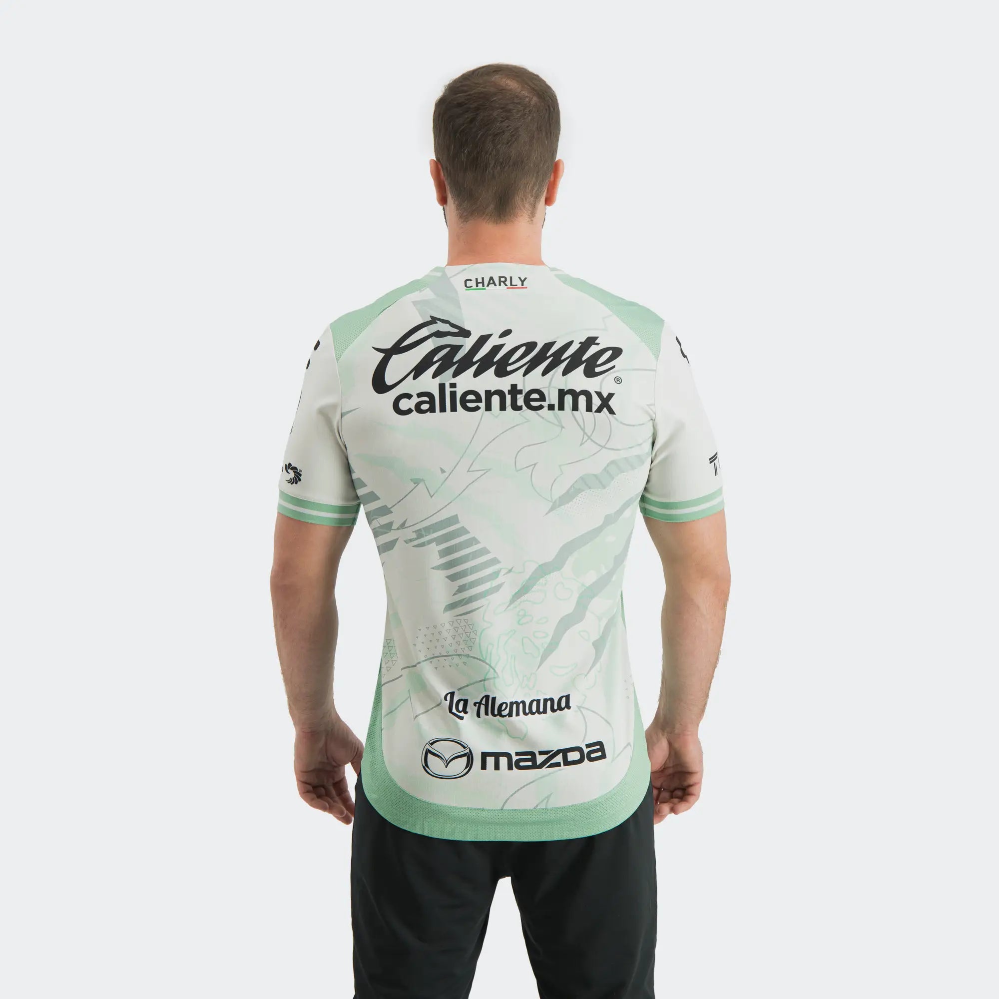 Charly 2025-26 Leon Men's Stadium Away Soccer Jersey (Model - Back)