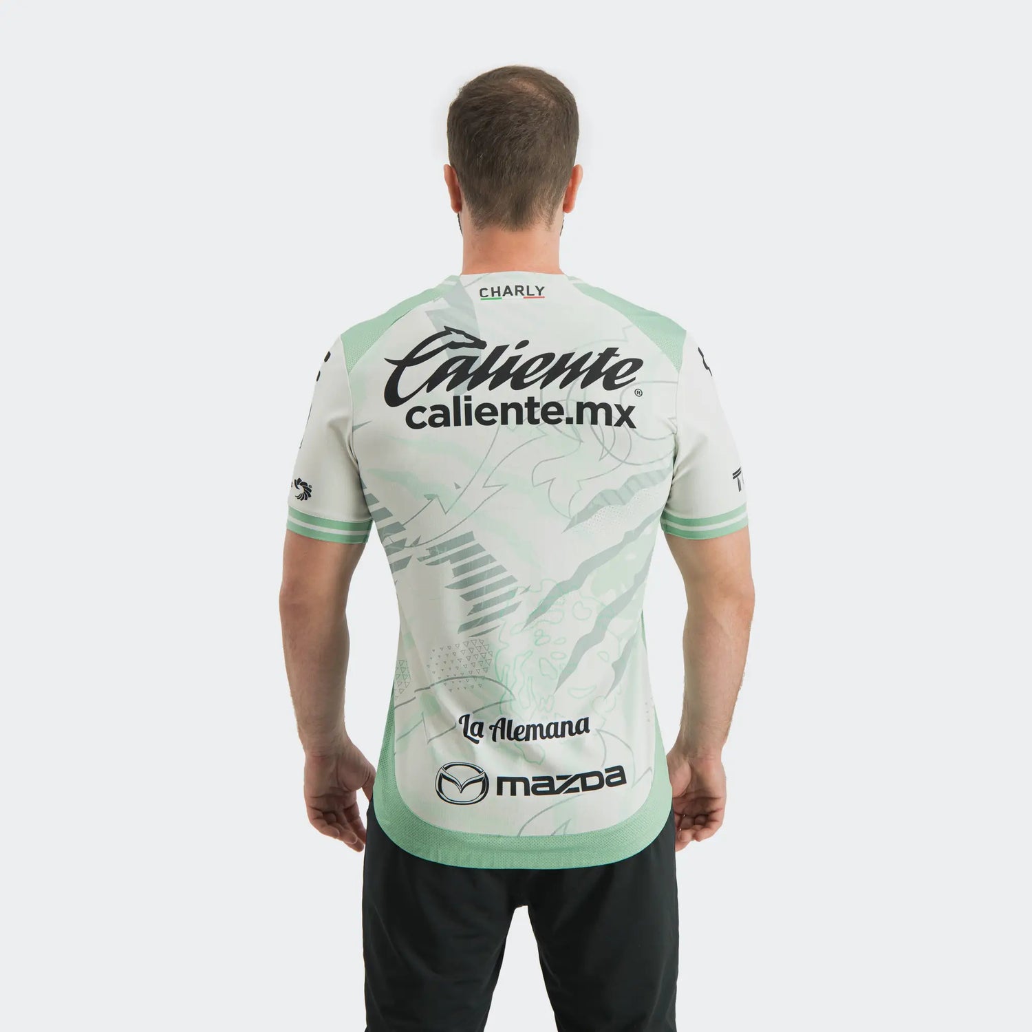 Charly 2025-26 Leon Men's Stadium Away Soccer Jersey (Model - Back)