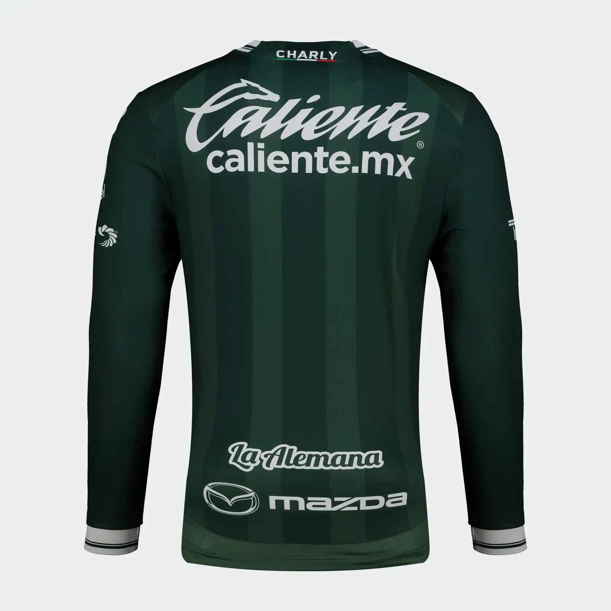 Charly 2025-26 Leon Men's Stadium Home Long-Sleeve Soccer Jersey (Back)