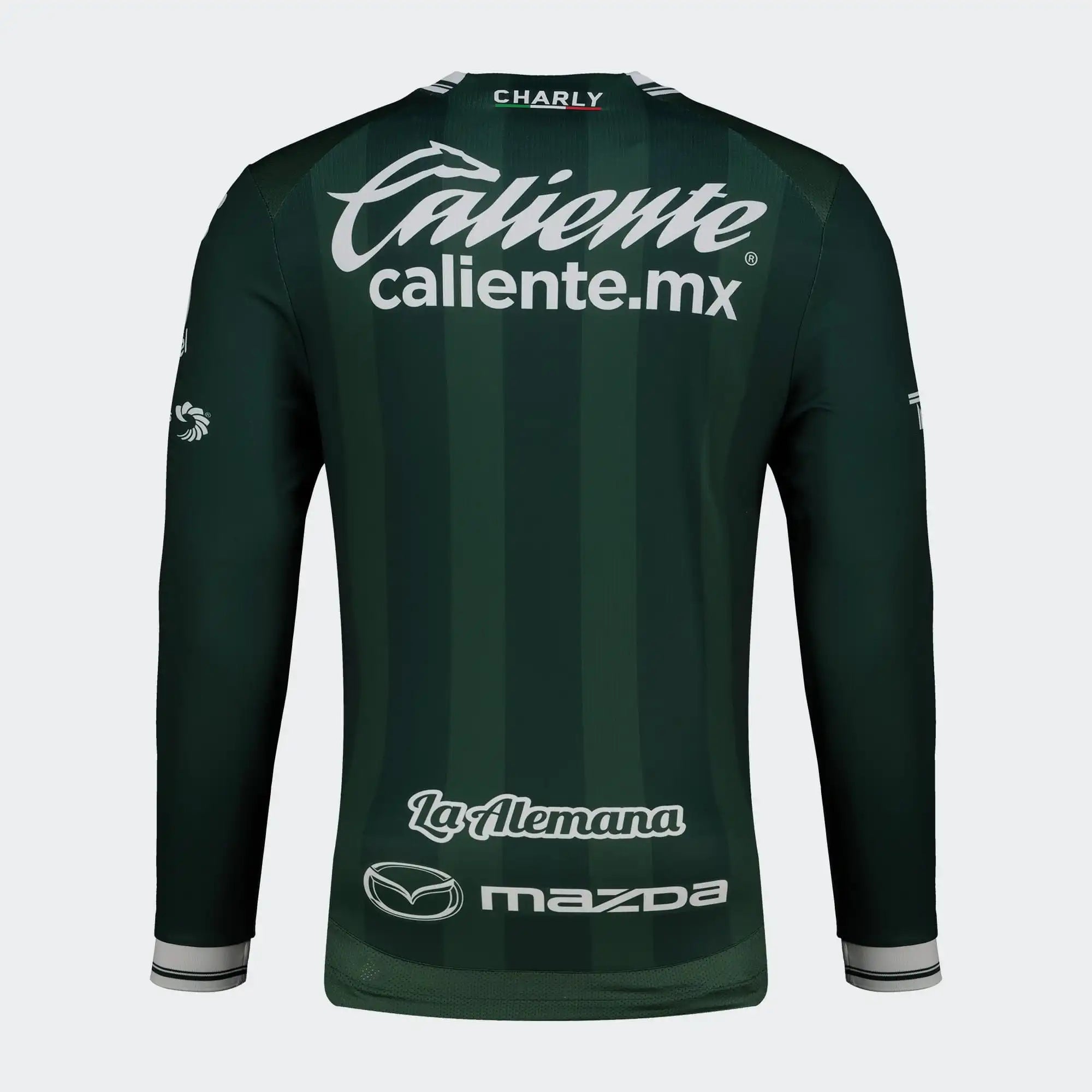Charly 2025-26 Leon Men's Stadium Home Long-Sleeve Soccer Jersey (Back)