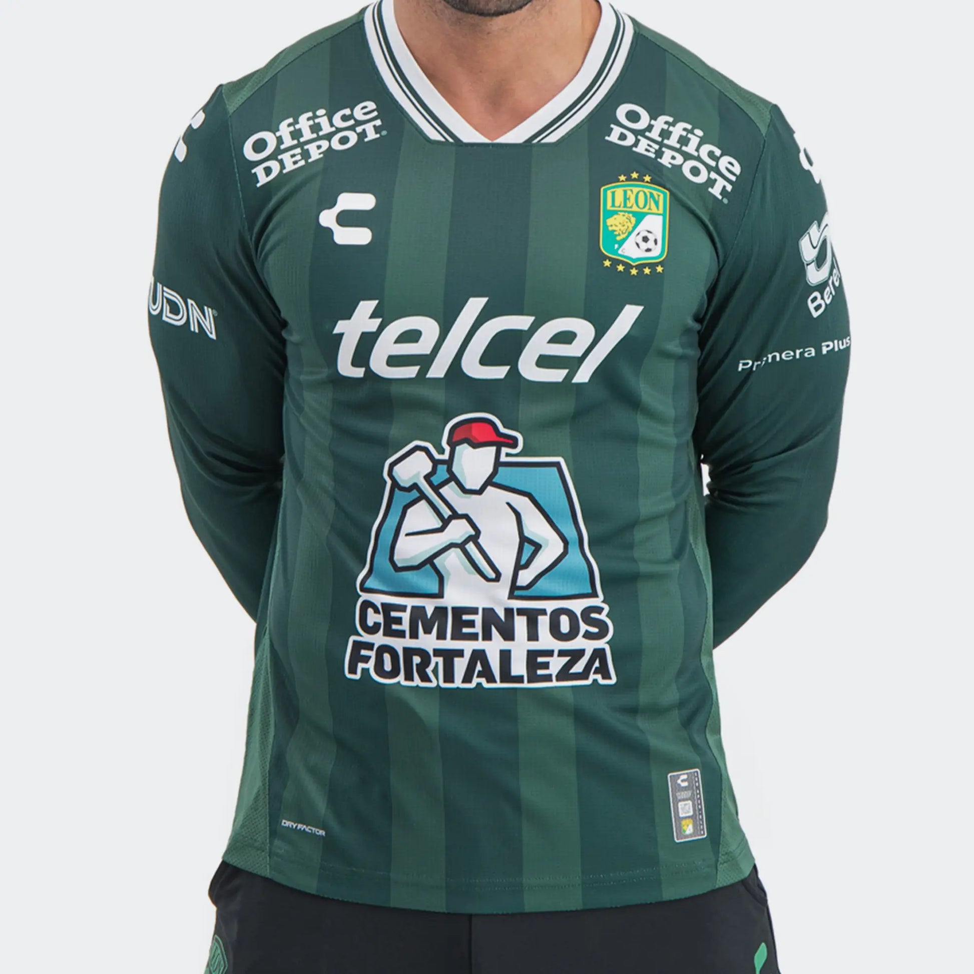 Charly 2025-26 Leon Men's Stadium Home Long-Sleeve Soccer Jersey (Detail 1)