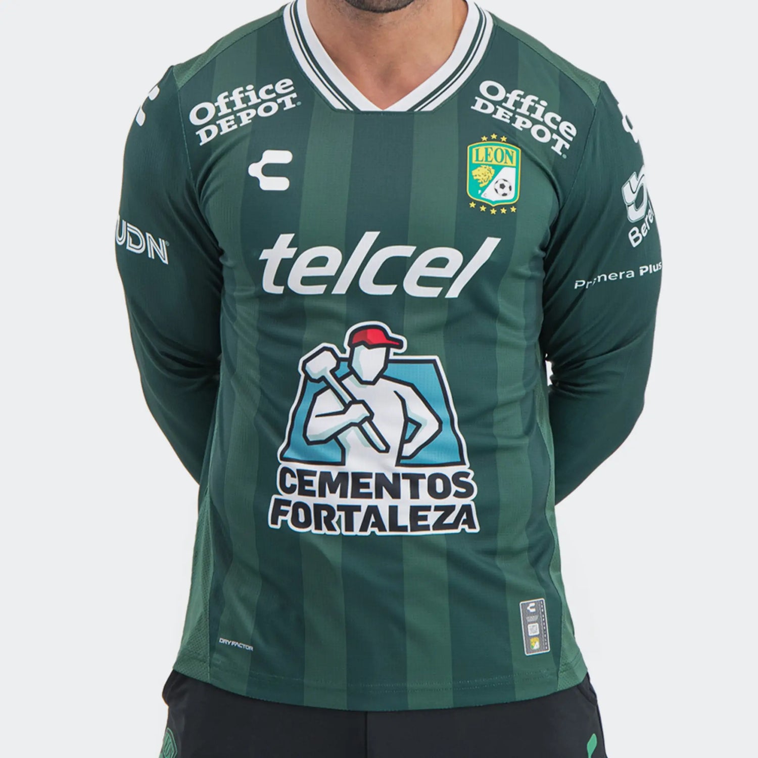 Charly 2025-26 Leon Men's Stadium Home Long-Sleeve Soccer Jersey (Detail 1)