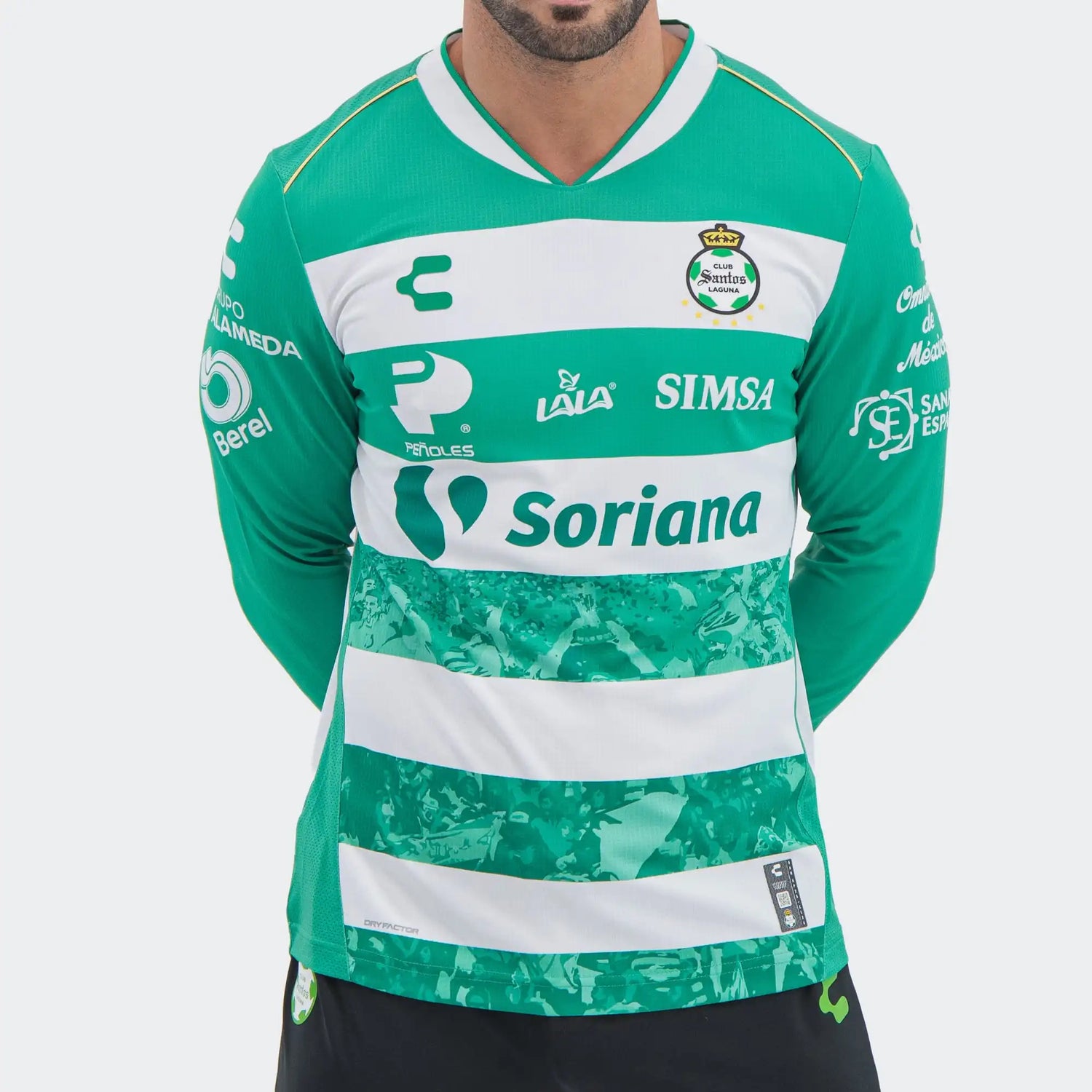 Charly 2025-26 Santos Men's Stadium Home Long-Sleeve Soccer Jersey (Detail 1)