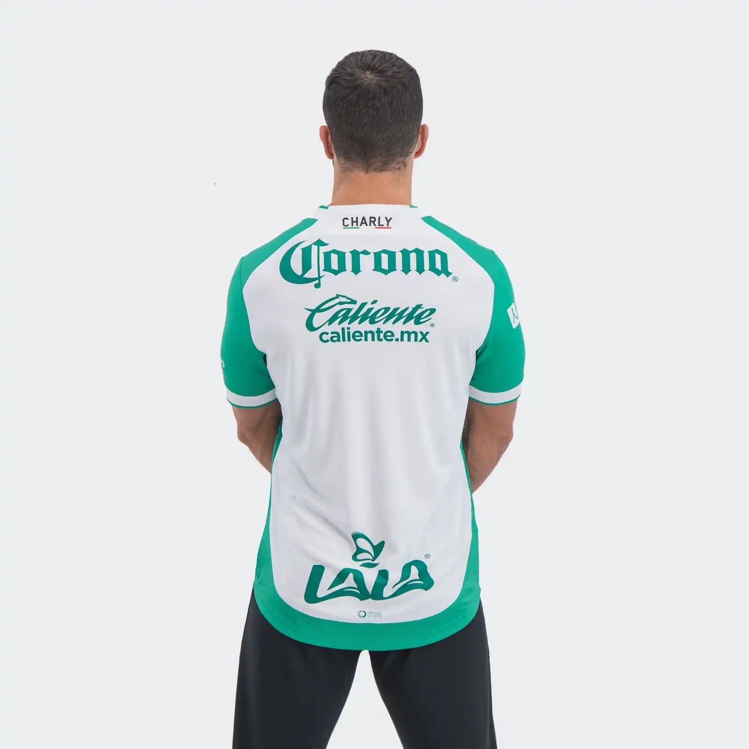 Charly 2025-26 Santos Men's Stadium Home Soccer Jersey (Model - Back)