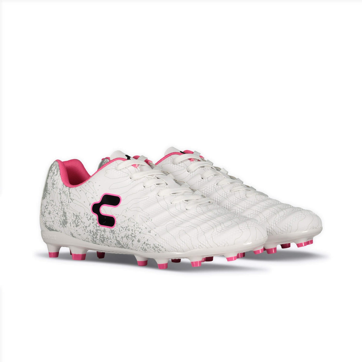 Charly Hotcross 2.0 White-Pink (Pair - Lateral)