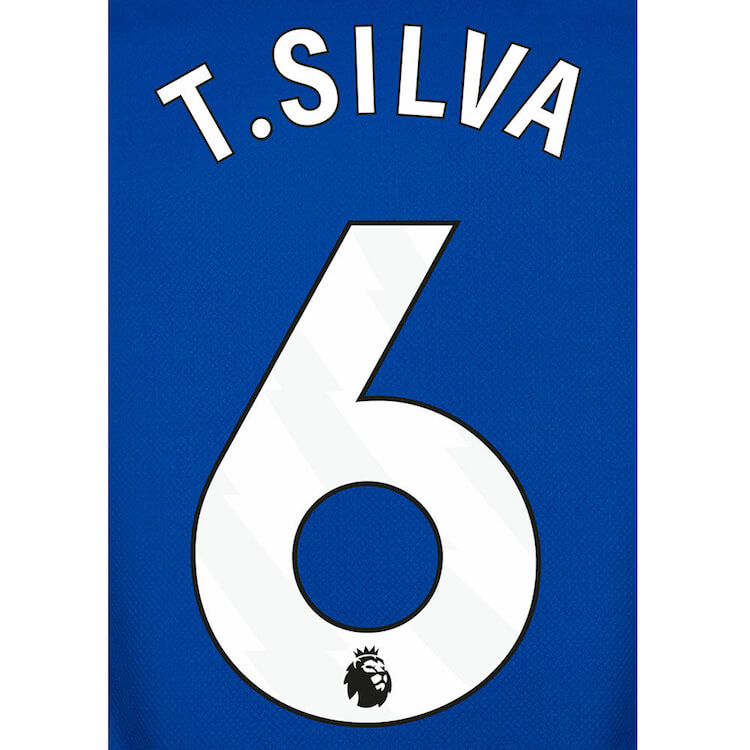 Chelsea 2023-Home T. Silva #6 Jersey Name Set Home-White (Back)