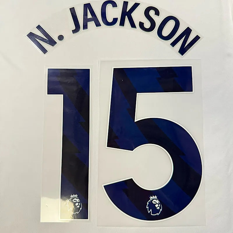 Chelsea 2023-Away N. JACKSON #15 Official Name Set-Navy