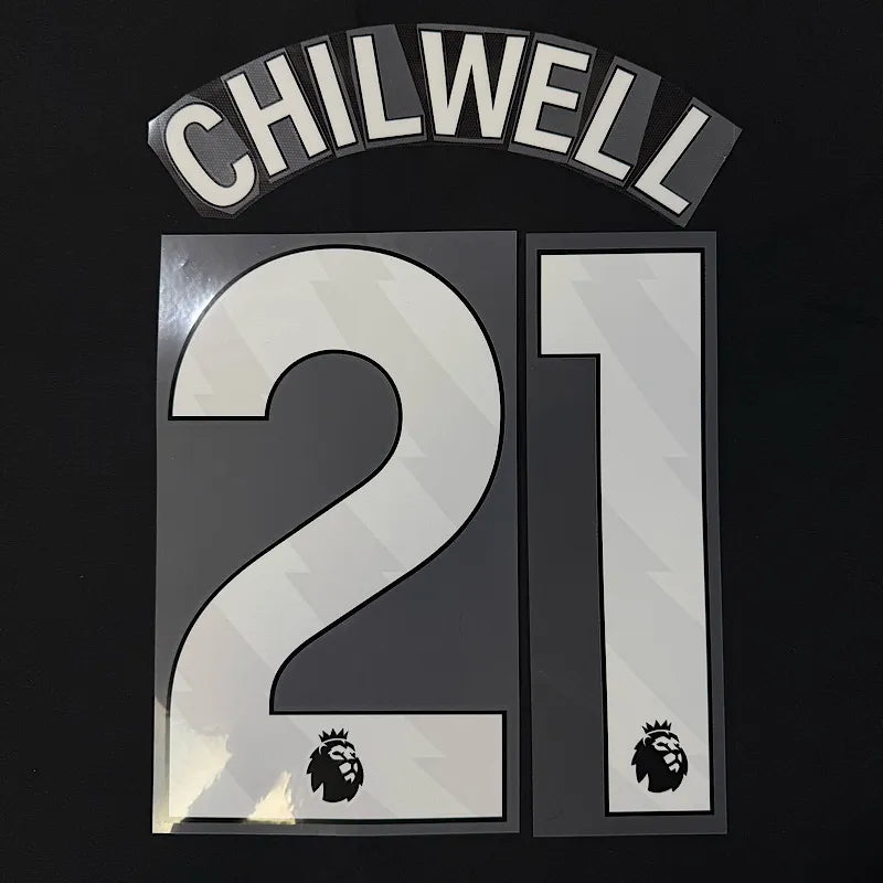 Chelsea 2023-Home CHILWELL #21 Official Name Set