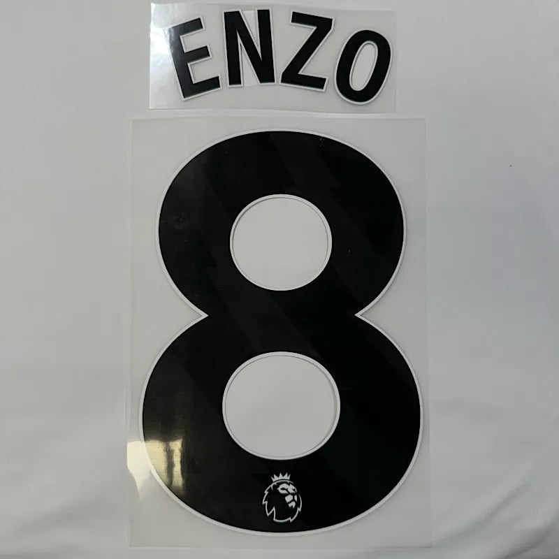 Chelsea 2025-Away ENZO #8 Official Name Set-Black