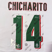 Chivas 2025/26 Away CHICHARITO #14 Official Name Set