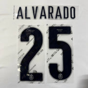 Chivas 2025/26 Home ALVARADO #25 Official Name Set
