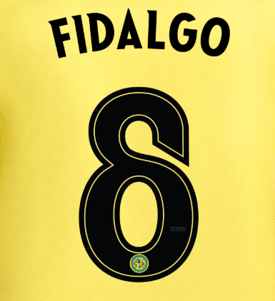 Club America 2025-26 Home FIDALGO #8 Official Name Set