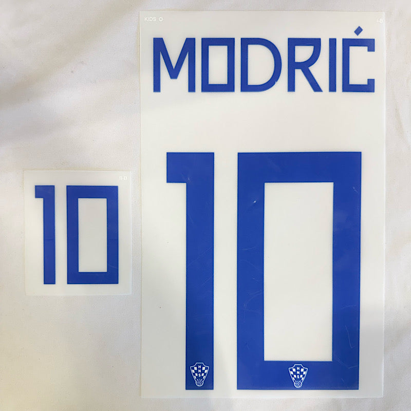 Croatia 2026- Home MODRIC #10 Youth Official Name Set