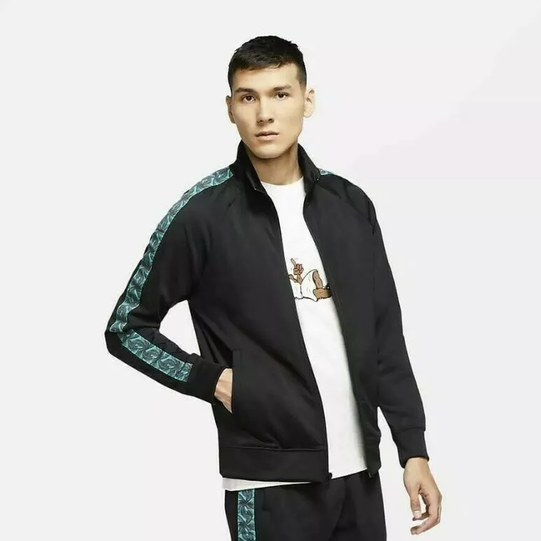 Nike 2020-21 Barcelona NSW JDI Pk Tape Jacket - Black-Teal