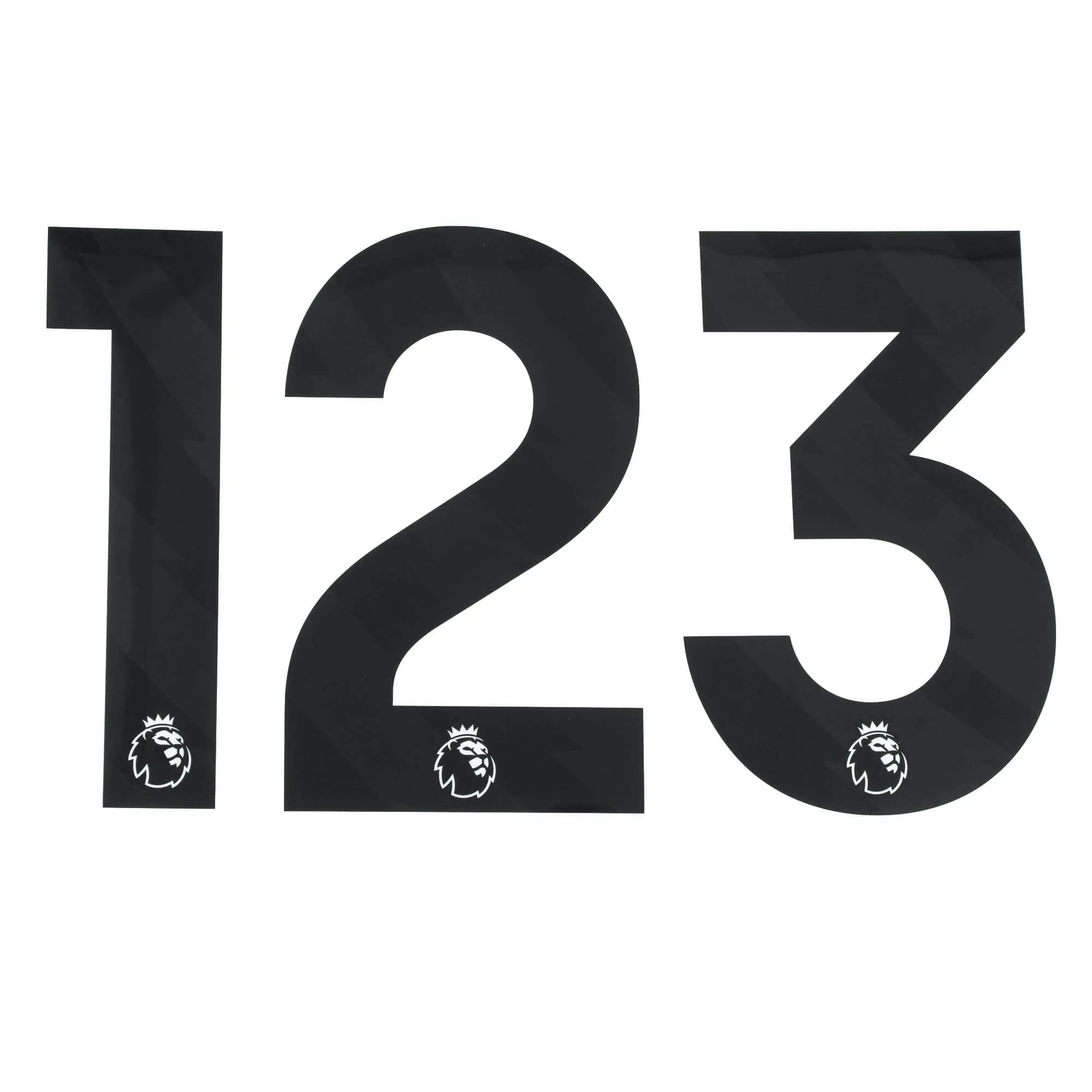 EPL 2023- Official Individual Numbers Black (1,2,3)