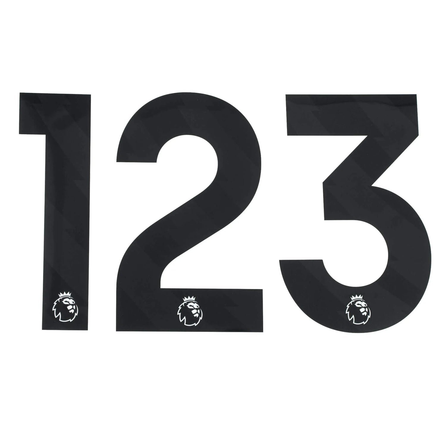 EPL 2023- Official Individual Numbers Black (1,2,3)