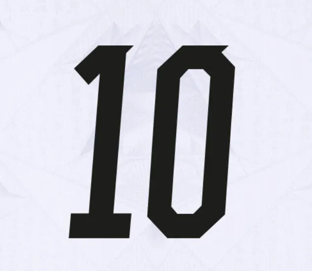 Egypt 2026- Away M.SALAH #10 Official Name Set (Front)