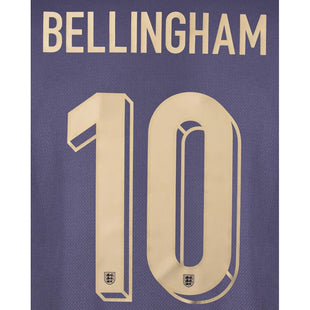England 2024/25 Away Bellingham #10 Youth Jersey Name Set (Back)