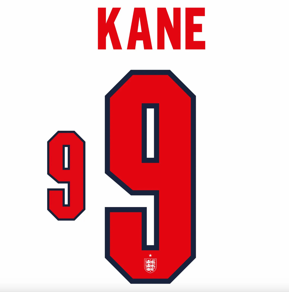 England 2026- Home KANE #9 Official Name Set