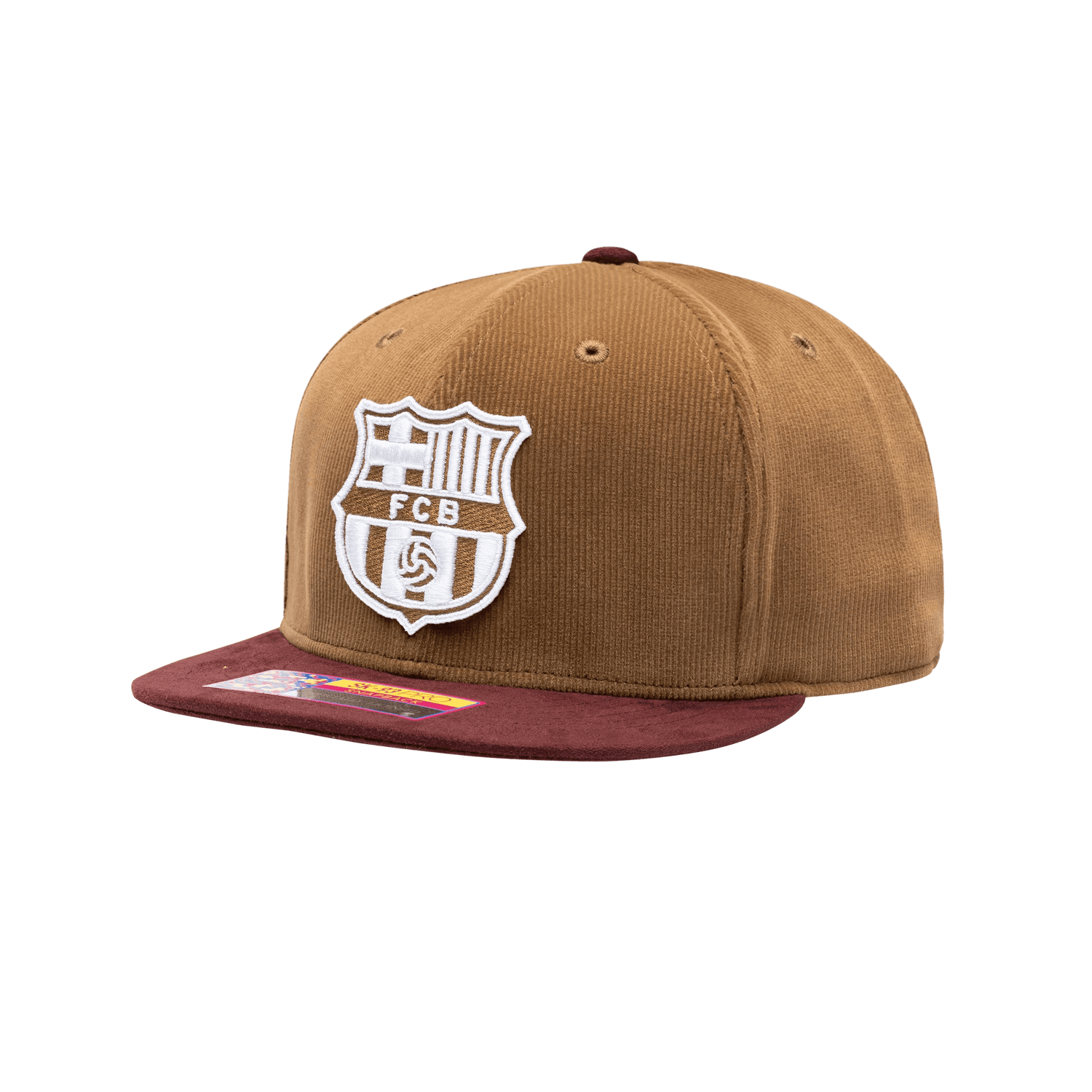 FI Collection Barcelona Cognac Snapback Hat (Lateral - Side 1)
