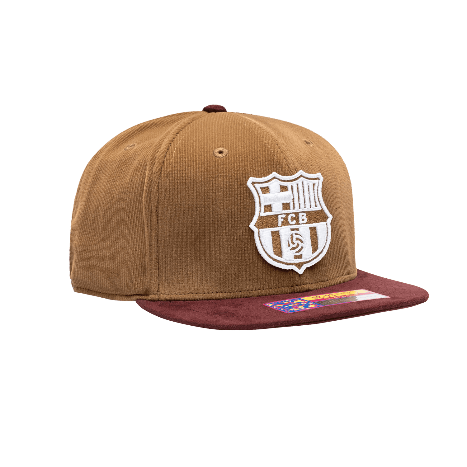 FI Collection Barcelona Cognac Snapback Hat (Lateral - Side 2)