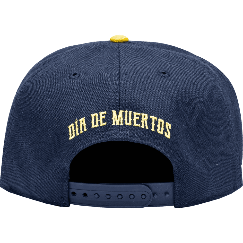 FI Collection Club America Day Of The Dead Snapback Hat (Back)