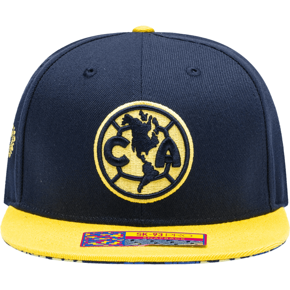 FI Collection Club America Day Of The Dead Snapback Hat (Front)