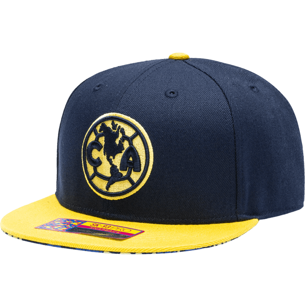 FI Collection Club America Day Of The Dead Snapback Hat (Lateral - Front)