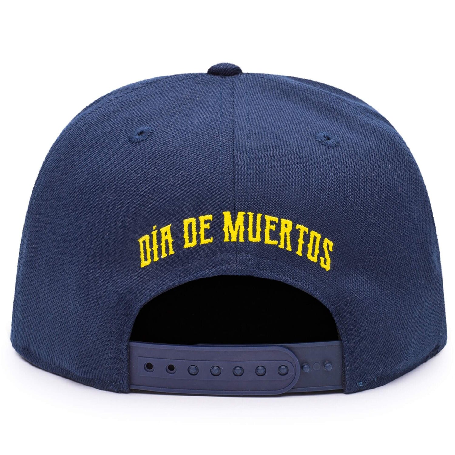 FI Collection Club America Day of the Dead Floral Snapback Hat - Navy (Back)