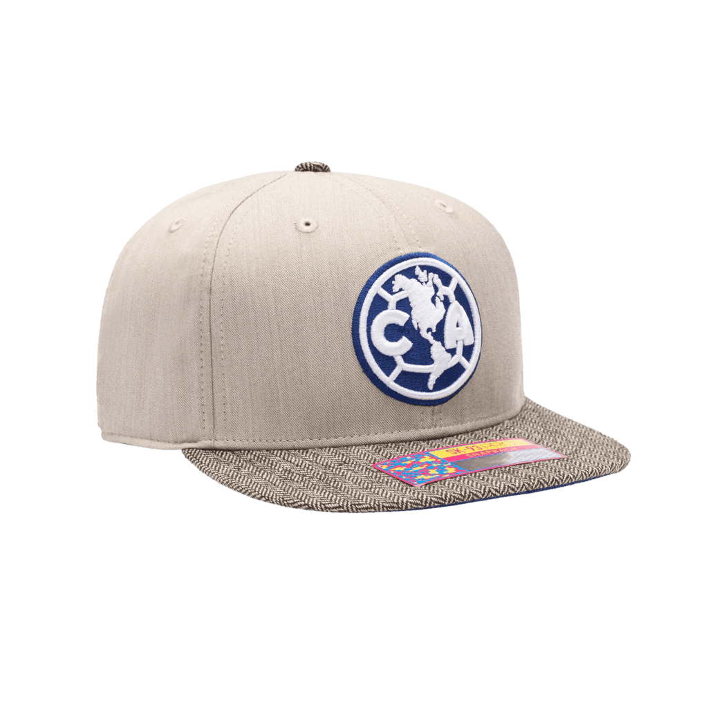 FI Collection Club America Snapback Hat - Beige (Front - Lateral 2)