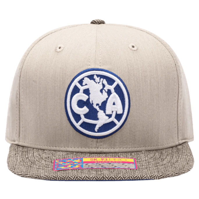 FI Collection Club America Snapback Hat - Beige (Front)
